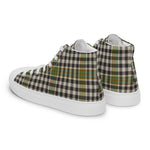 Plaid Tartan Men High Top Sneakers Clan Burns Check Plaid Converse High Tops Sneakers, Converse Christmas Sneakers