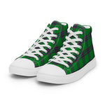 Plaid Tartan Men High Top Sneakers Clan Elphinstone Hunting Plaid Converse High Tops Sneakers, Converse Christmas Sneakers