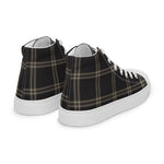 Plaid Tartan Men High Top Sneakers Clan Eternity Plaid Converse High Tops Sneakers, Converse Christmas Sneakers