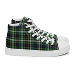Plaid Tartan Men High Top Sneakers Clan Farquharson Plaid Converse High Tops Sneakers, Converse Christmas Sneakers
