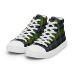 Plaid Tartan Men High Top Sneakers Clan Ferguson Modern Plaid Converse High Tops Sneakers, Converse Christmas Sneakers