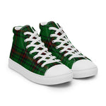 Plaid Tartan Men High Top Sneakers Clan Fife District Plaid Converse High Tops Sneakers, Converse Christmas Sneakers