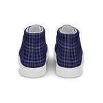 Plaid Tartan Men High Top Sneakers Clan Fleming Plaid Converse High Tops Sneakers, Converse Christmas Sneakers