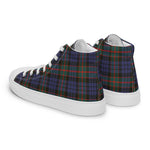 Plaid Tartan Men High Top Sneakers Clan Fletcher Of Dunans Plaid Converse High Tops Sneakers, Converse Christmas Sneakers