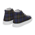 Plaid Tartan Men High Top Sneakers Clan Fletcher Of Dunans Plaid Converse High Tops Sneakers, Converse Christmas Sneakers