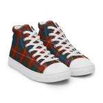 Plaid Tartan Men High Top Sneakers Clan Fraser Ancient Plaid Converse High Tops Sneakers, Converse Christmas Sneakers
