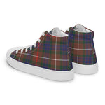 Plaid Tartan Men High Top Sneakers Clan Fraser Hunting Modern Plaid Converse High Tops Sneakers, Converse Christmas Sneakers