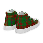 Plaid Tartan Men High Top Sneakers Clan Fulton Ancient Plaid Converse High Tops Sneakers, Converse Christmas Sneakers