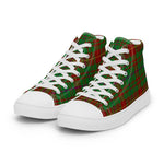 Plaid Tartan Men High Top Sneakers Clan Fulton Ancient Plaid Converse High Tops Sneakers, Converse Christmas Sneakers
