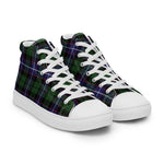 Plaid Tartan Men High Top Sneakers Clan Galbraith Modern Plaid Converse High Tops Sneakers, Converse Christmas Sneakers