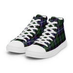 Plaid Tartan Men High Top Sneakers Clan Galbraith Modern Plaid Converse High Tops Sneakers, Converse Christmas Sneakers