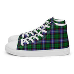 Plaid Tartan Men High Top Sneakers Clan Galbraith Plaid Converse High Tops Sneakers, Converse Christmas Sneakers