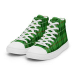 Plaid Tartan Men High Top Sneakers Clan Galloway District Plaid Converse High Tops Sneakers, Converse Christmas Sneakers