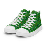 Plaid Tartan Men High Top Sneakers Clan Galloway Hunting Plaid Converse High Tops Sneakers, Converse Christmas Sneakers