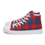 Plaid Tartan Men High Top Sneakers Clan Galloway Plaid Converse High Tops Sneakers, Converse Christmas Sneakers