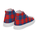 Plaid Tartan Men High Top Sneakers Clan Galloway Plaid Converse High Tops Sneakers, Converse Christmas Sneakers