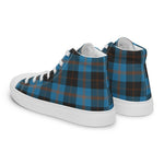 Plaid Tartan Men High Top Sneakers Clan Garden Plaid Converse High Tops Sneakers, Converse Christmas Sneakers