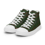 Plaid Tartan Men High Top Sneakers Clan Gayre Plaid Converse High Tops Sneakers, Converse Christmas Sneakers