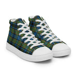 Plaid Tartan Men High Top Sneakers Clan Gillies Ancient Plaid Converse High Tops Sneakers, Converse Christmas Sneakers