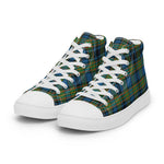 Plaid Tartan Men High Top Sneakers Clan Gillies Ancient Plaid Converse High Tops Sneakers, Converse Christmas Sneakers