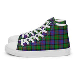 Plaid Tartan Men High Top Sneakers Clan Gillon Plaid Converse High Tops Sneakers, Converse Christmas Sneakers