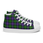 Plaid Tartan Men High Top Sneakers Clan Gillon Plaid Converse High Tops Sneakers, Converse Christmas Sneakers