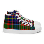 Plaid Tartan Men High Top Sneakers Clan Glas Plaid Converse High Tops Sneakers, Converse Christmas Sneakers