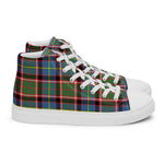 Plaid Tartan Men High Top Sneakers Clan Glass Plaid Converse High Tops Sneakers, Converse Christmas Sneakers