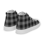 Plaid Tartan Men High Top Sneakers Clan Glendinning Plaid Converse High Tops Sneakers, Converse Christmas Sneakers