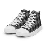 Plaid Tartan Men High Top Sneakers Clan Glendinning Plaid Converse High Tops Sneakers, Converse Christmas Sneakers