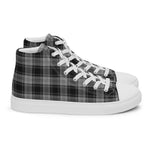 Plaid Tartan Men High Top Sneakers Clan Glendinning Plaid Converse High Tops Sneakers, Converse Christmas Sneakers