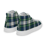 Plaid Tartan Men High Top Sneakers Clan Gordon Dress Ancient Plaid Converse High Tops Sneakers, Converse Christmas Sneakers