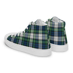 Plaid Tartan Men High Top Sneakers Clan Gordon Dress Ancient Plaid Converse High Tops Sneakers, Converse Christmas Sneakers