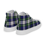 Plaid Tartan Men High Top Sneakers Clan Gordon Dress Modern Plaid Converse High Tops Sneakers, Converse Christmas Sneakers