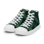 Plaid Tartan Men High Top Sneakers Clan Gordon Fabric Plaid Converse High Tops Sneakers, Converse Christmas Sneakers
