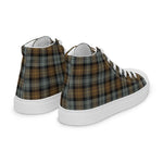 Plaid Tartan Men High Top Sneakers Clan Gordon Weathered Plaid Converse High Tops Sneakers, Converse Christmas Sneakers