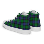 Plaid Tartan Men High Top Sneakers Clan Graham of Menteith Plaid Converse High Tops Sneakers, Converse Christmas Sneakers
