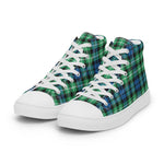 Plaid Tartan Men High Top Sneakers Clan Graham Of Montrose Ancient Plaid Converse High Tops Sneakers, Converse Christmas Sneakers