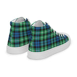 Plaid Tartan Men High Top Sneakers Clan Graham Of Montrose Ancient Plaid Converse High Tops Sneakers, Converse Christmas Sneakers