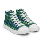 Plaid Tartan Men High Top Sneakers Clan Graham Of Montrose Ancient Plaid Converse High Tops Sneakers, Converse Christmas Sneakers