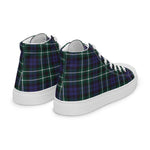 Plaid Tartan Men High Top Sneakers Clan Graham Of Montrose Modern Plaid Converse High Tops Sneakers, Converse Christmas Sneakers