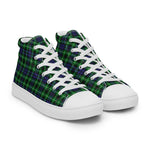 Plaid Tartan Men High Top Sneakers Clan Graham of Montrose Plaid Converse High Tops Sneakers, Converse Christmas Sneakers