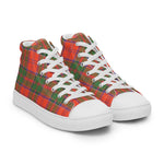 Plaid Tartan Men High Top Sneakers Clan Grant Ancient Plaid Converse High Tops Sneakers, Converse Christmas Sneakers