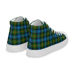 Plaid Tartan Men High Top Sneakers Clan Grant Hunting Plaid Converse High Tops Sneakers, Converse Christmas Sneakers