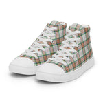 Plaid Tartan Men High Top Sneakers Clan Grant of Achnarrow Plaid Converse High Tops Sneakers, Converse Christmas Sneakers