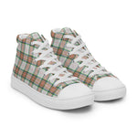 Plaid Tartan Men High Top Sneakers Clan Grant of Achnarrow Plaid Converse High Tops Sneakers, Converse Christmas Sneakers