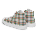 Plaid Tartan Men High Top Sneakers Clan Grant of Achnarrow Plaid Converse High Tops Sneakers, Converse Christmas Sneakers