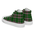 Plaid Tartan Men High Top Sneakers Clan Gray Hunting Plaid Converse High Tops Sneakers, Converse Christmas Sneakers