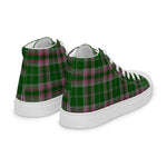 Plaid Tartan Men High Top Sneakers Clan Gray Hunting Plaid Converse High Tops Sneakers, Converse Christmas Sneakers