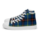 Plaid Tartan Men High Top Sneakers Clan Grewar Plaid Converse High Tops Sneakers, Converse Christmas Sneakers
